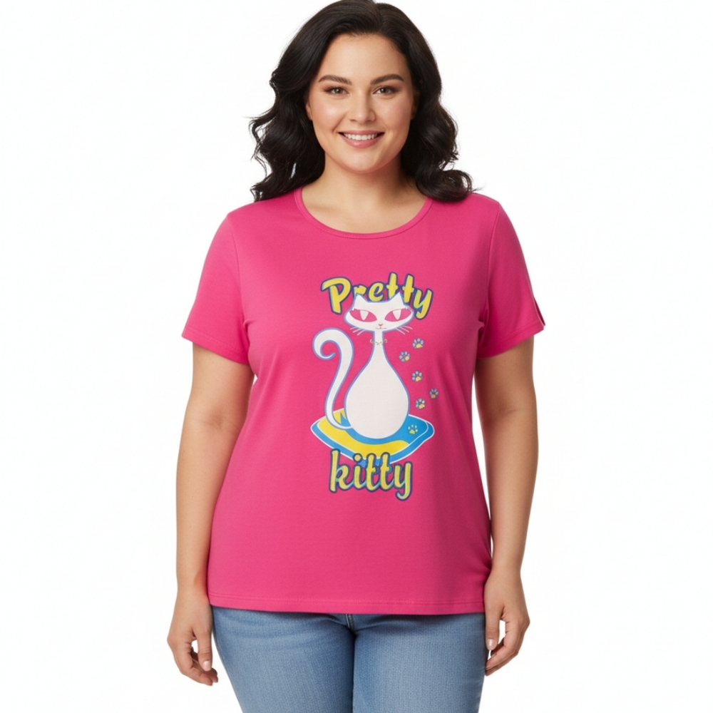 MXM 1X Pretty Kitty Graphic Tee T-Shirt
